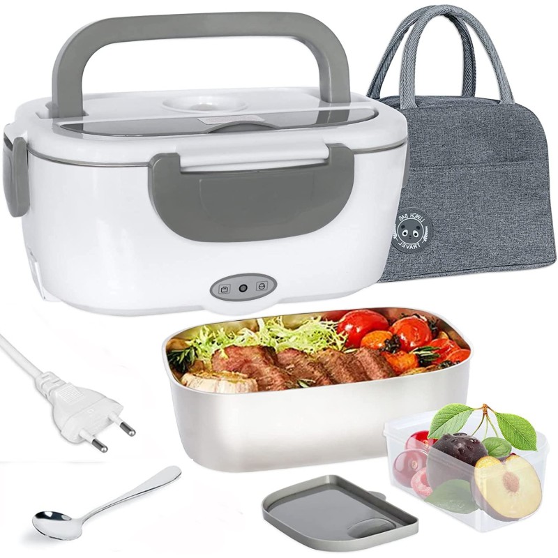 Scaldavivande Elettrico portatile portapranzo contenitore 55W auto cibo ufficio