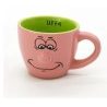 Gicos Set 6 Tazzine caffè tazze decoro smorfie faccine ceramica Gic...