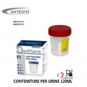 10 Contenitori per urina con tappo ermetico a vite 120 ml Analisi Urine Cantini