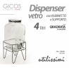 Generico Barattolo Dispenser Contenitore In Vetro 4 Litri Con Rubin...