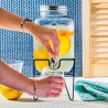 Generico Barattolo Dispenser Contenitore In Vetro 4 Litri Con Rubin...