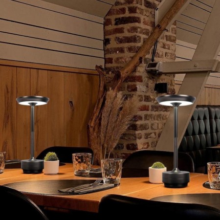 Lampada led da tavolo ricaricabile touch 3000k 4000k 6500k bar ristoranti hotel