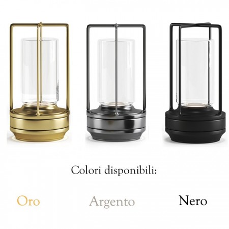 Lampada led da tavolo ricaricabile touch luce dimmerabile bar ristoranti hotel