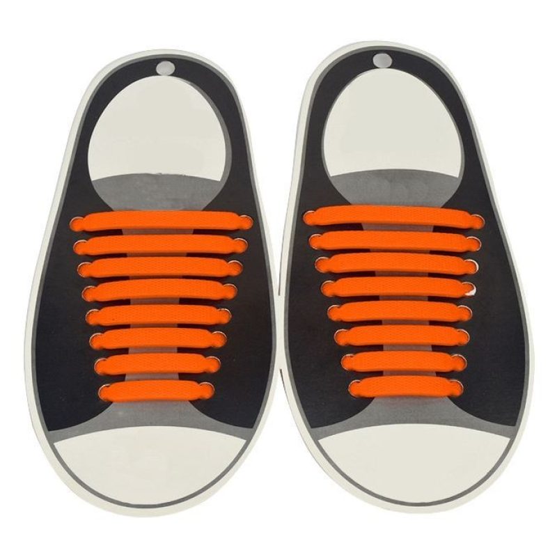 Lacci per scarpe elastici stringhe colorati niente nodi silicone facile veloci