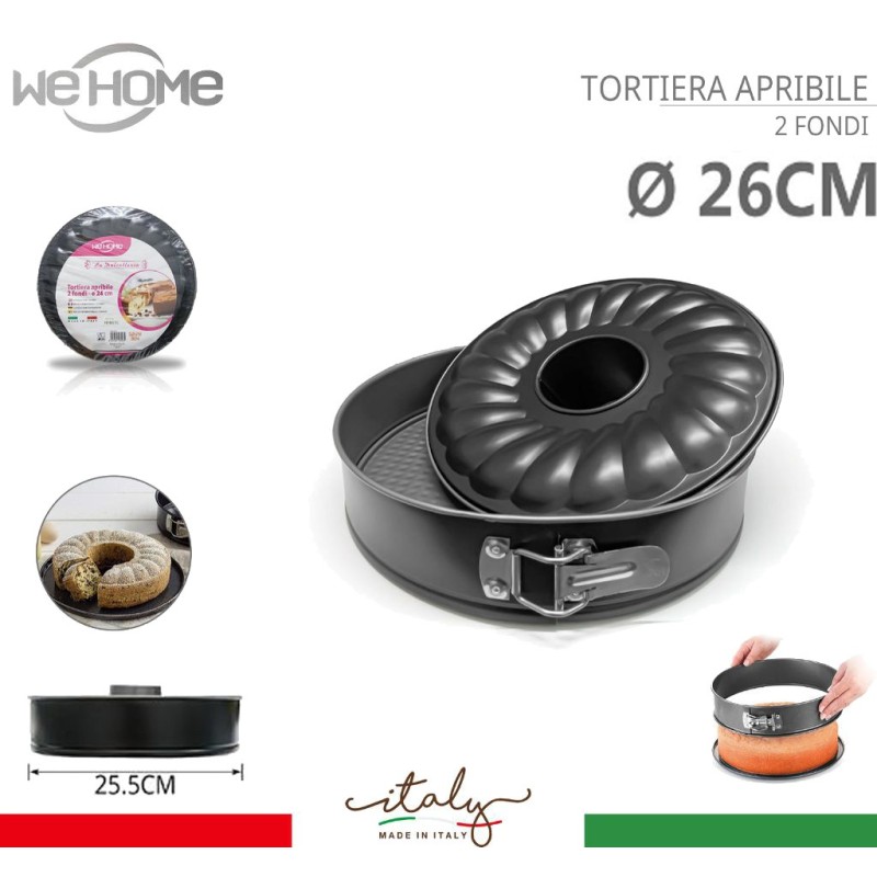 WeHome Tortiera da forno a cerniera apribile 24/26/28 CM torte dolc...