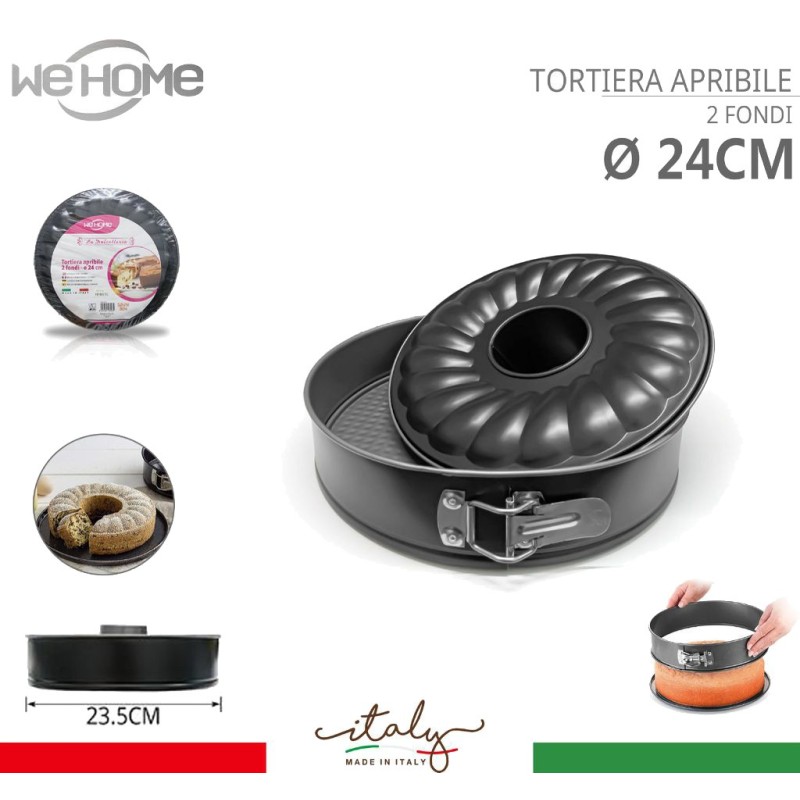WeHome Tortiera da forno a cerniera apribile 24/26/28 CM torte dolc...