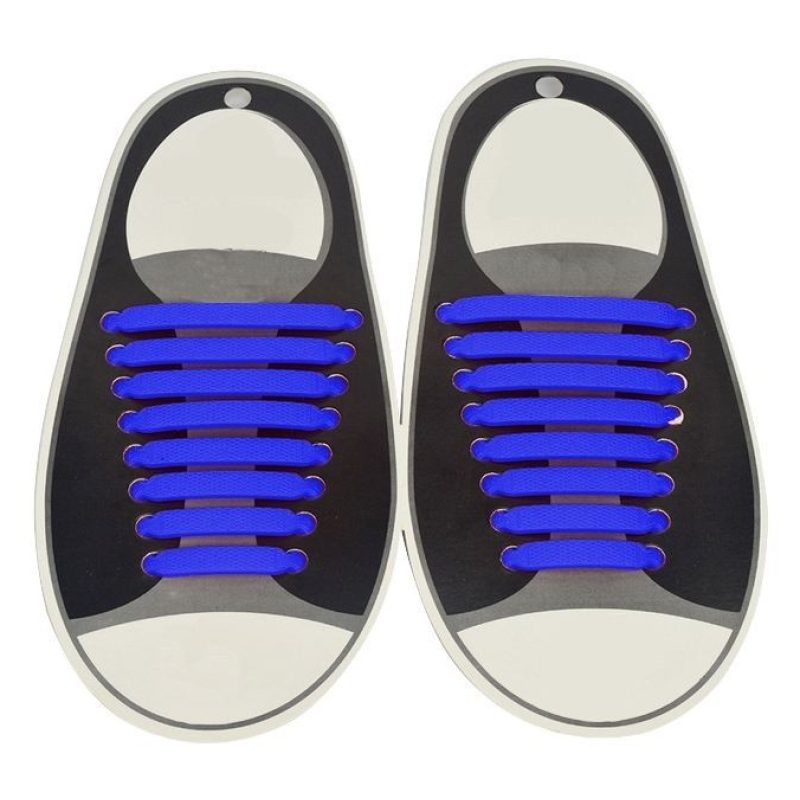 Lacci per scarpe elastici stringhe colorati niente nodi silicone facile veloci