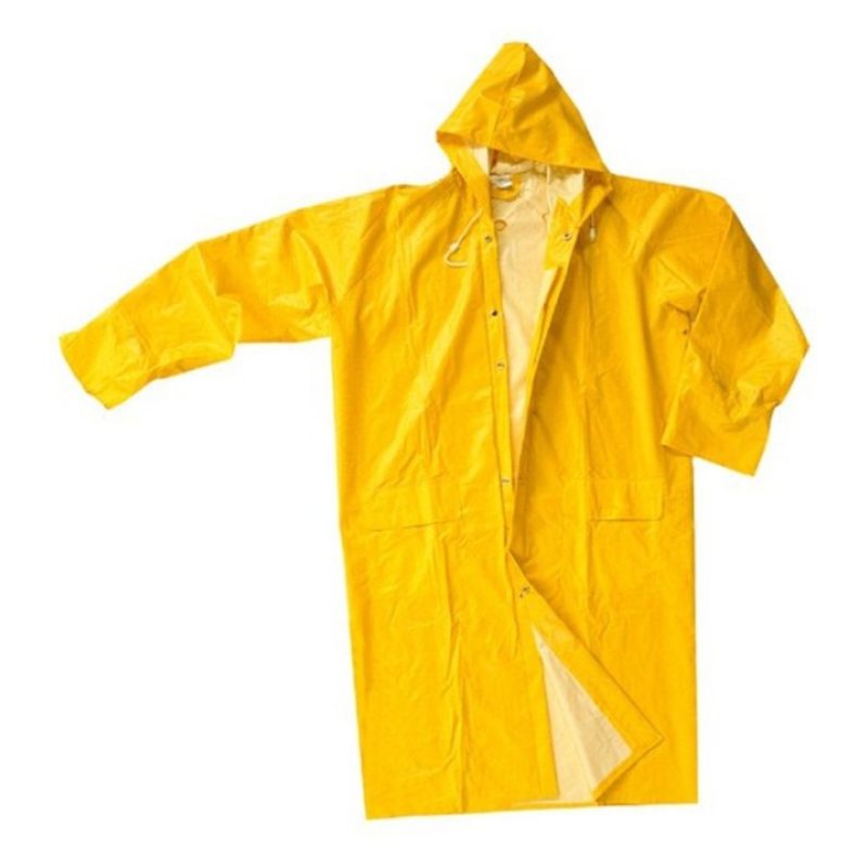 Hongu Impermeabile Lungo con Cappuccio Antipioggia in PVC da viaggi...