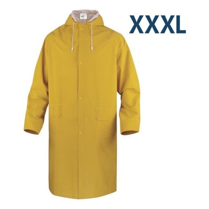 Hongu Impermeabile Lungo con Cappuccio Antipioggia in PVC da viaggi...