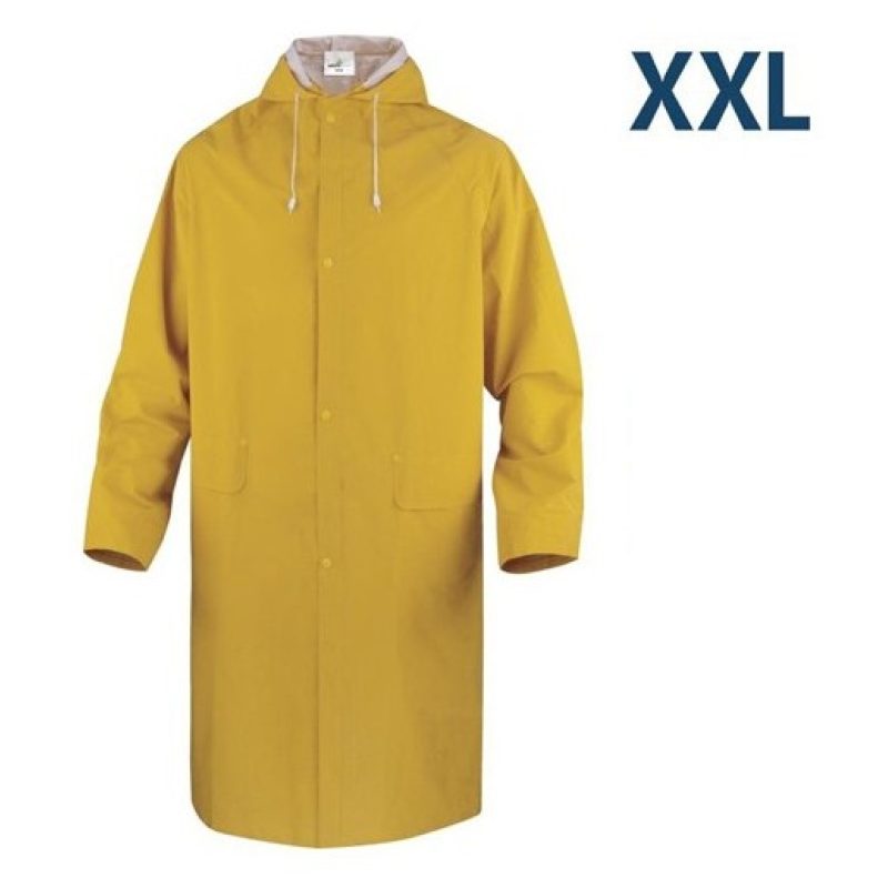 Hongu Impermeabile Lungo con Cappuccio Antipioggia in PVC da viaggi...