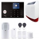 Kit allarme antifurto casa completo GSM Wifi con sirena solare 433Mhz wireless