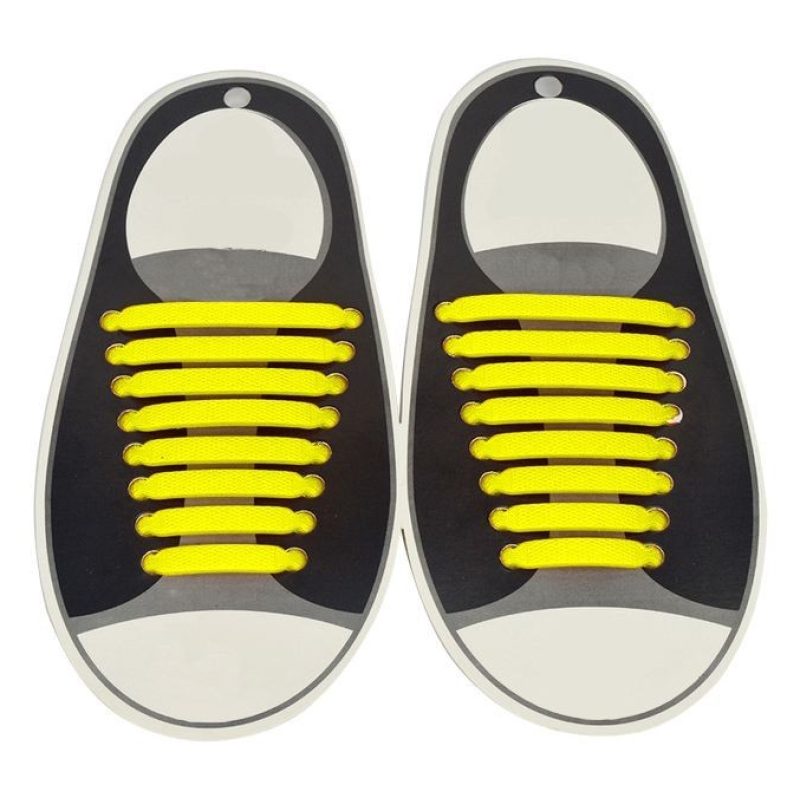 Lacci per scarpe elastici stringhe colorati niente nodi silicone facile veloci