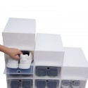5x Scatole Piccola per scarpe Scarpiera Cassetto Trasparente Organizzatore impilabili 5 Pz