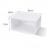 5x Grande Scatole per scarpe Scarpiera Cassetto Trasparente Organiz...