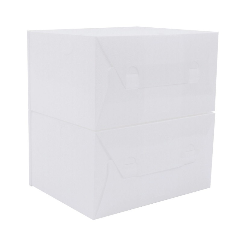 5x Grande Scatole per scarpe Scarpiera Cassetto Trasparente Organiz...