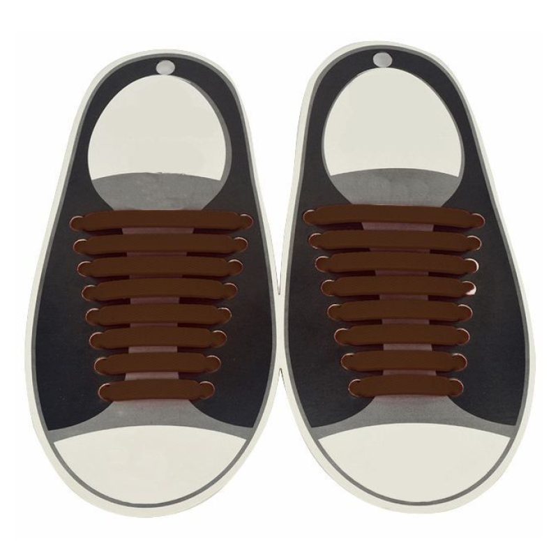 Lacci per scarpe elastici stringhe colorati niente nodi silicone facile veloci