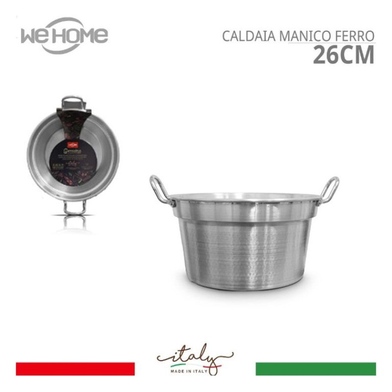 Pentola Caldaia Pomodoro in Alluminio Calderone Per Bollitura Varie...