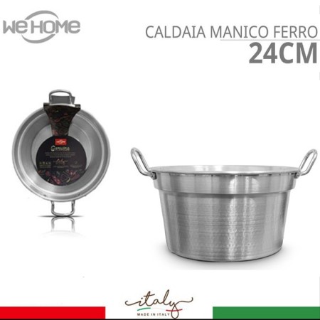 Pentola Caldaia Pomodoro in Alluminio Calderone Per Bollitura Varie Dimensioni