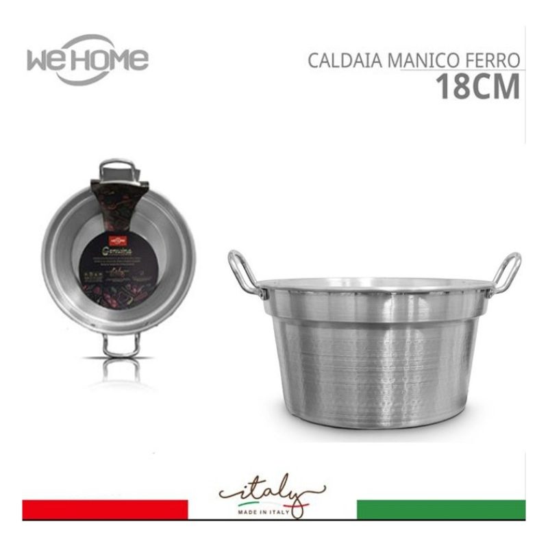 Pentola Caldaia Pomodoro in Alluminio Calderone Per Bollitura Varie...