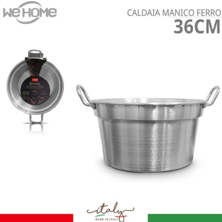Pentola Caldaia Pomodoro in Alluminio Calderone Per Bollitura Varie Dimensioni