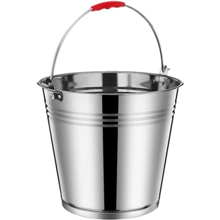 Secchiello Porta Ghiaccio Champagne Vino in Acciaio Inox con manico 6/8/10/12 L