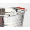 Secchiello Porta Ghiaccio Champagne Vino in Acciaio Inox con manico...