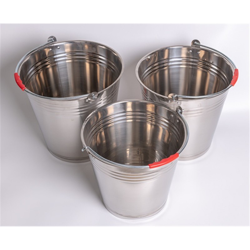 Secchiello Porta Ghiaccio Champagne Vino in Acciaio Inox con manico...