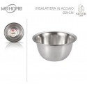 Insalatiera ciotola in acciaio inox per alimenti cibo cucina vari diametri casa