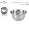 Insalatiera ciotola in acciaio inox per alimenti cibo cucina vari diametri casa