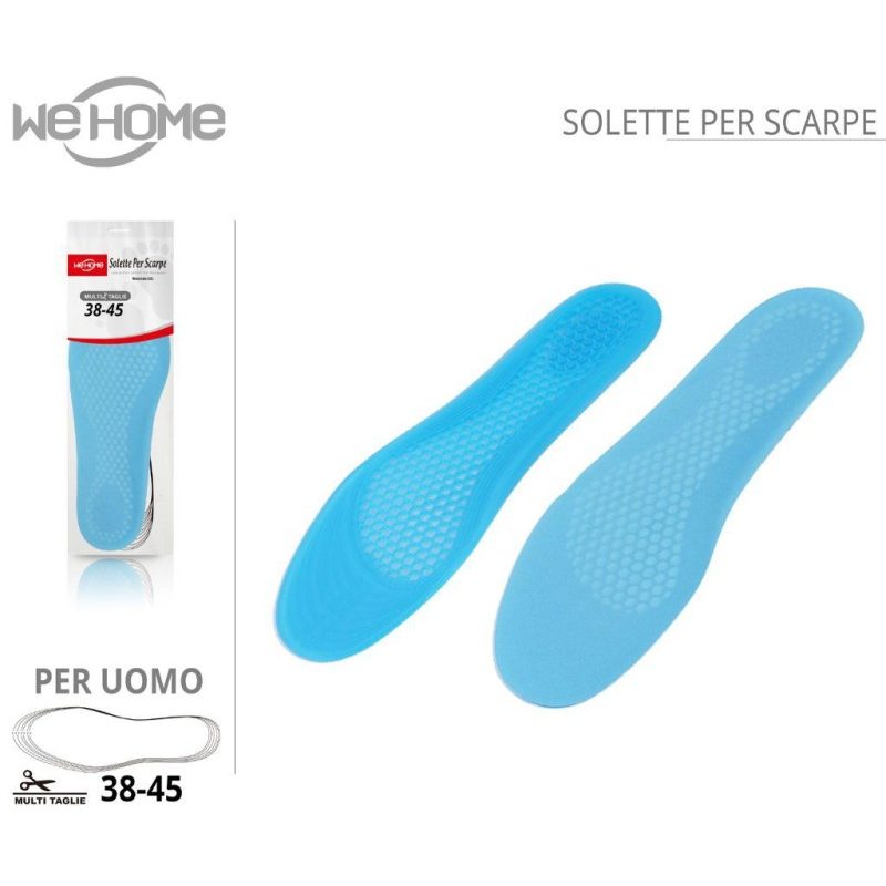 WeHome 2 Paia di Solette gel scarpe plantare piedi comfort uomo ant...
