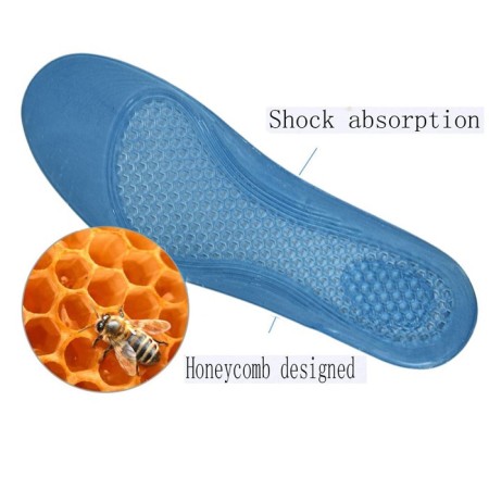 2 Paia di Solette gel scarpe plantare piedi comfort uomo antiscivolo 38 - 45