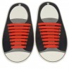 Lacci per scarpe elastici stringhe colorati niente nodi silicone facile veloci