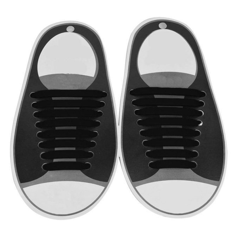 Lacci per scarpe elastici stringhe colorati niente nodi silicone facile veloci