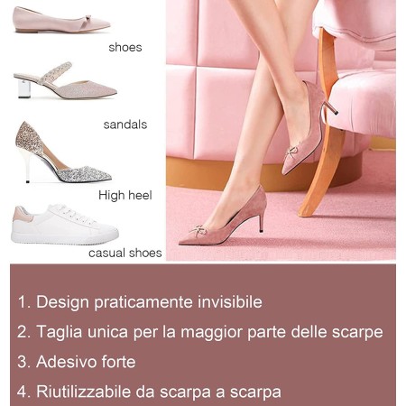 6 Paia Cuscinetti per avampiede in gel Soletta Adesiva sollievo dolori 9x6,5cm