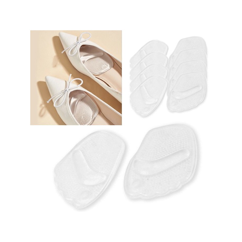 5 Paia Cuscinetti per avampiede in gel Soletta Adesiva sollievo dolori 8,7x7cm