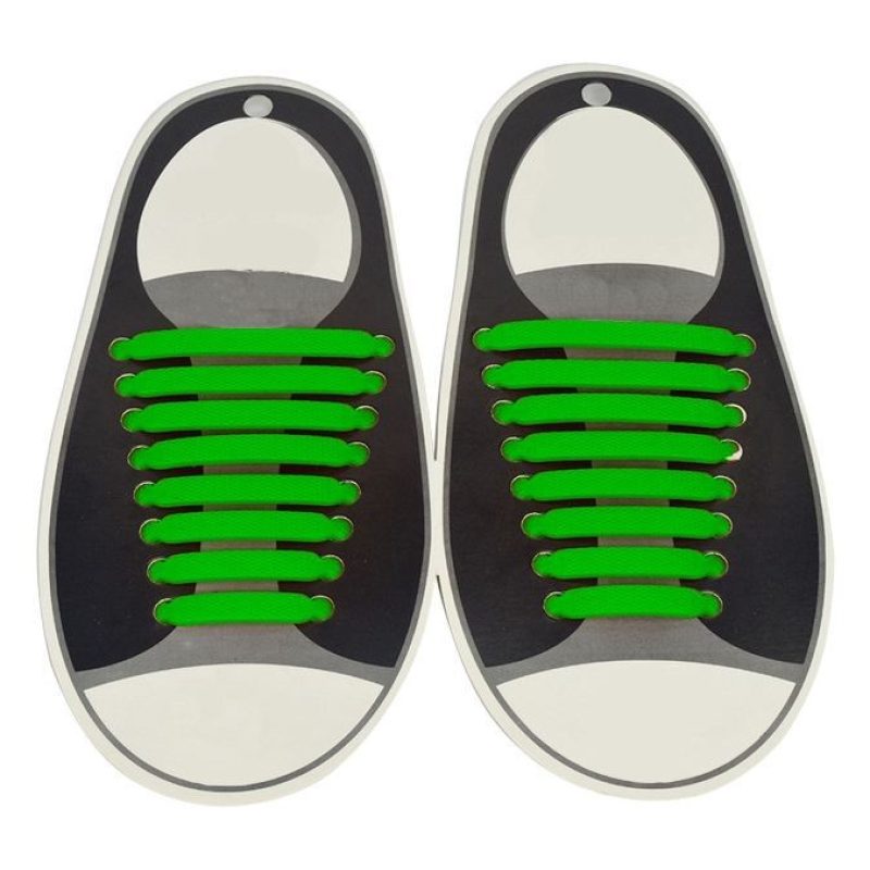 Lacci per scarpe elastici stringhe colorati niente nodi silicone facile veloci
