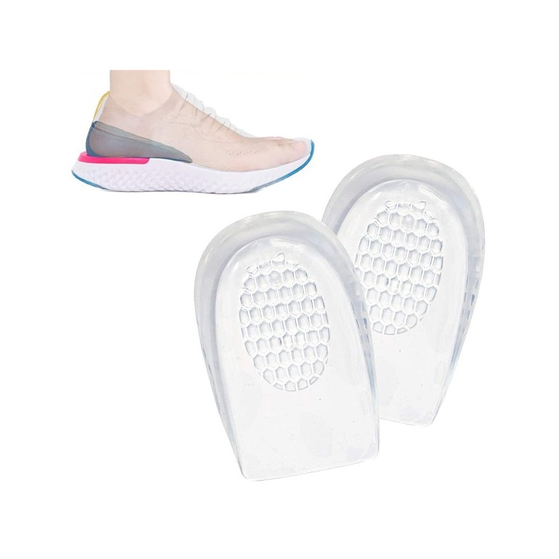 3 paia Cuscinetti in gel per talloni assorbono urti sollievo dolori 10 x 6,5 cm