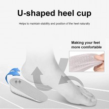 3 paia Cuscinetti in gel per talloni assorbono urti sollievo dolori 10 x 6,5 cm