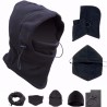Passamontagna 4 in 1 pile scaldacollo balaclava sport neve moto softair snow sci