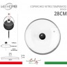 WeHome Coperchio in vetro temperato con foro per vapore pentole pad...