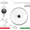 WeHome Coperchio in vetro temperato con foro per vapore pentole pad...