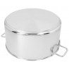 WeHome Casseruola in acciaio inox fonda pentola bassa da 12 a 30cm ...