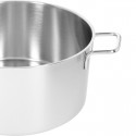 Casseruola in acciaio inox fonda pentola bassa da 12 a 30cm fuochi gas elettrico