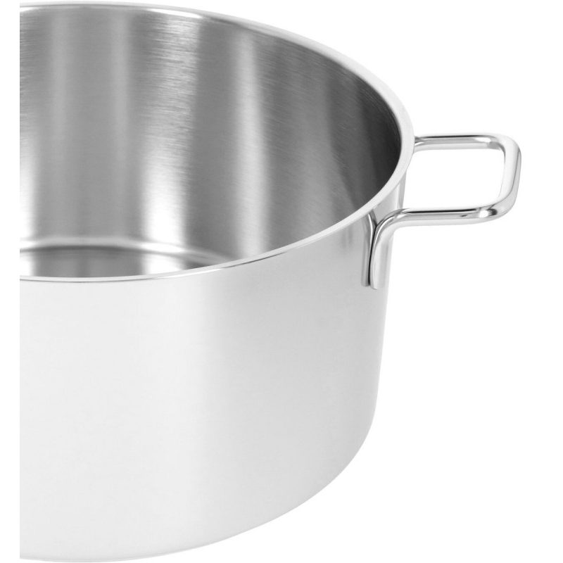 WeHome Casseruola in acciaio inox fonda pentola bassa da 12 a 30cm ...