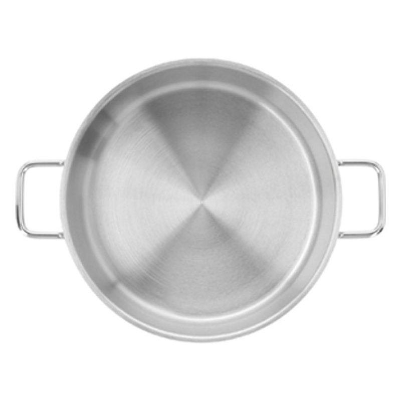 WeHome Casseruola in acciaio inox fonda pentola bassa da 12 a 30cm ...