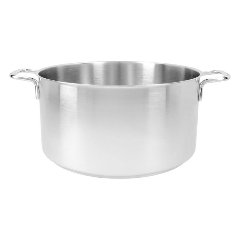 WeHome Casseruola in acciaio inox fonda pentola bassa da 12 a 30cm ...