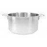 WeHome Casseruola in acciaio inox fonda pentola bassa da 12 a 30cm ...