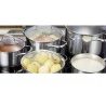 WeHome Casseruola in acciaio inox fonda pentola bassa da 12 a 30cm ...