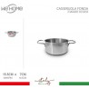 WeHome Casseruola in acciaio inox fonda pentola bassa da 12 a 30cm ...