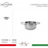 WeHome Casseruola in acciaio inox fonda pentola bassa da 12 a 30cm ...